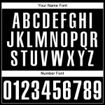 Custom Team Baseball Jersey with Personalized Name and Number - Authentic Black and White Design Personalized Black White