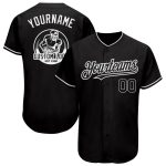 Custom Black and White Baseball Jersey for Men, Women, and Kids - Personalized Sports Apparel Personalized Black White Baseball