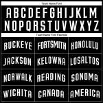 Custom Black and White Baseball Jersey - Personalized Sports Apparel for Teams and Fans Personalized Black White Baseball