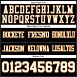 Custom Name Number Personalized Black White Bay Orange Mesh Football Jersey Personalized Black White-Bay Orange Mesh Authentic