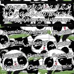Personalized 3D Pandas Baseball Jersey - Black White-Black Design Personalized Black White-Black 3D Pandas Baseball Jersey