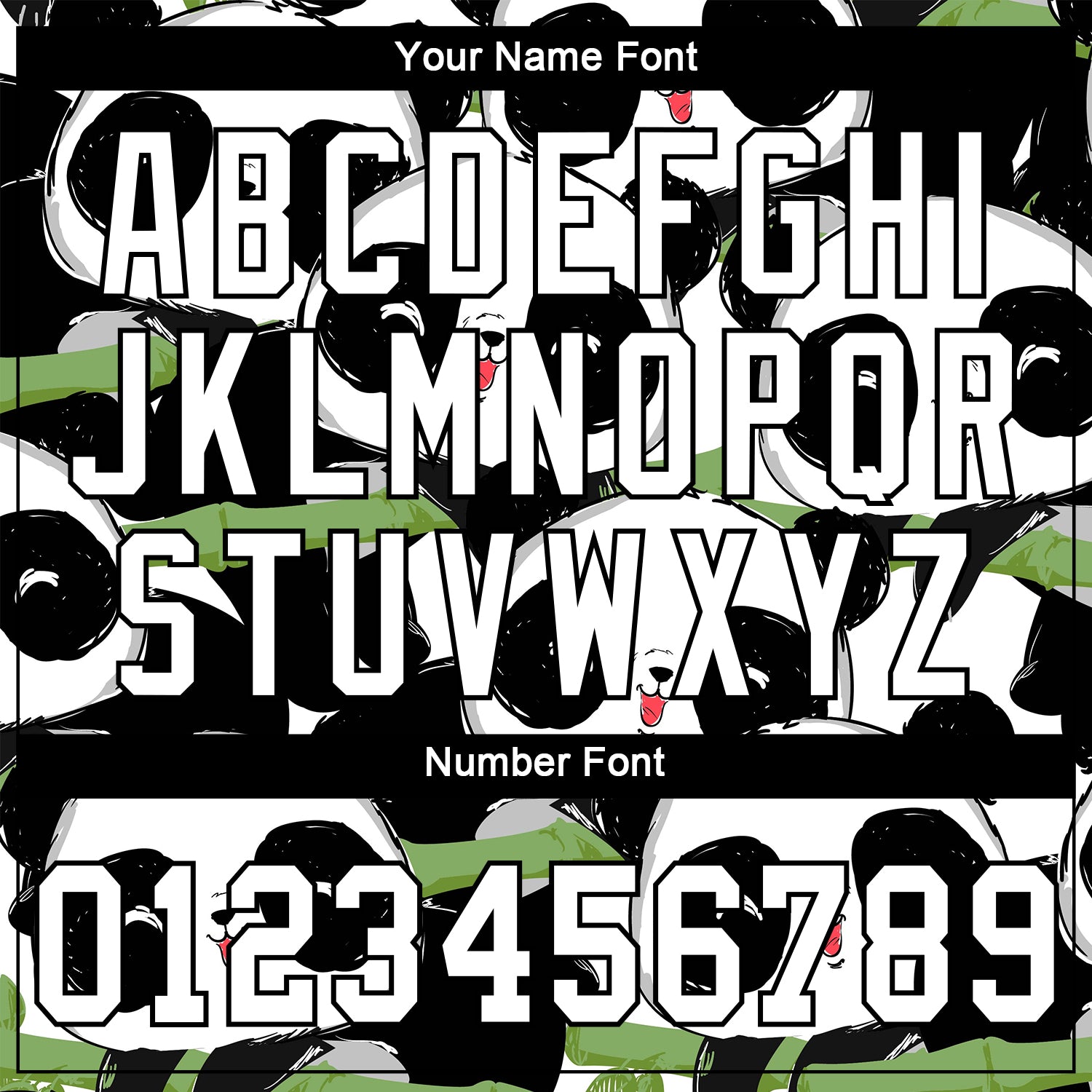 Personalized 3D Pandas Baseball Jersey - Black White-Black Design Personalized Black White-Black 3D Pandas Baseball Jersey - Image 5