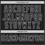 Personalized Black Pinstripe Baseball Jersey - Fashion Split Design for Men Personalized Black White-Black Pinstripe Split