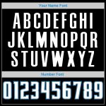 Personalized Throwback Basketball Jersey in Black, White, and Blue Colors Personalized Black White-Blue Throwback Basketball
