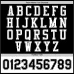 Personalized Black White Bomber Varsity Letterman Jacket Two Tone Full-Snap 5 Personalized Black White Bomber Full-Snap Varsity