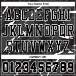 Custom Name Number Basketball Jersey Sublimation Round Neck Black White Bright Lines Team Suit Personalized Black White Bright