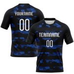 Personalized Black White Camo Volleyball Jersey Uniform - Custom Shape Sublimation Design Personalized Black White Camo Shape