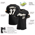 Personalized Black Cream Baseball Jersey for Custom Team Spirit Personalized Black White-Cream Baseball Jersey