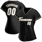Personalized Black Cream Baseball Jersey for Custom Team Spirit Personalized Black White-Cream Baseball Jersey