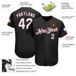Personalized Baseball Jersey - Black White and Crimson Design for Custom Sports Wear Personalized Black White-Crimson Baseball