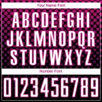 Personalized Halftone Dots Soccer Jersey Black White Deep Pink Uniform Personalized Black White-Deep Pink Halftone Dots Sublimation