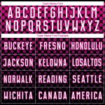 Personalized Halftone Dots Soccer Jersey Black White Deep Pink Uniform Personalized Black White-Deep Pink Halftone Dots Sublimation