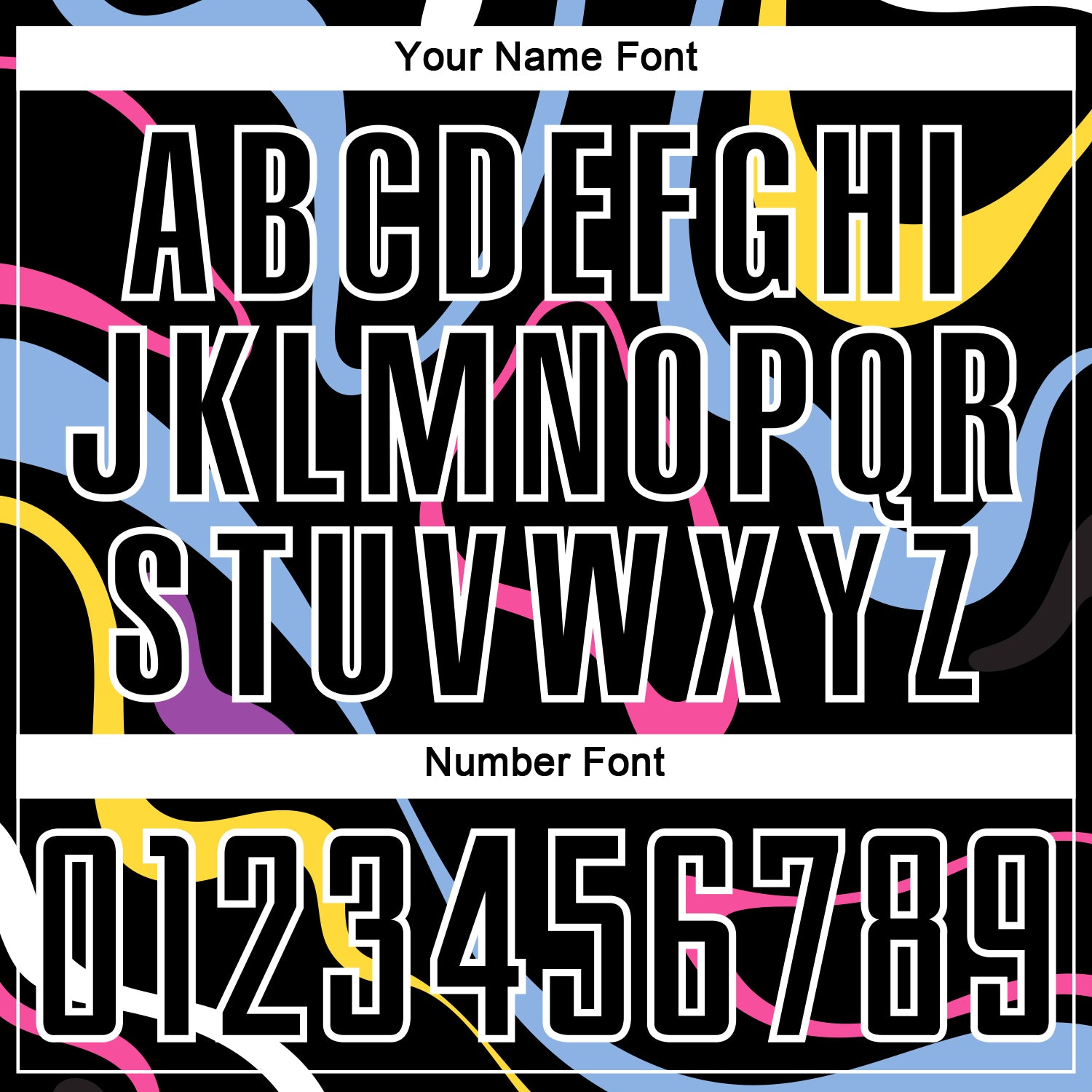 Personalized Black White Fluid Shapes Sublimation Soccer Uniform Jersey Team Custom Name and Number Custom Name Number Soccer Jersey - Personalized Black White Fluid Shapes Sublimation Team Uniform Personalized Black White - Image 6