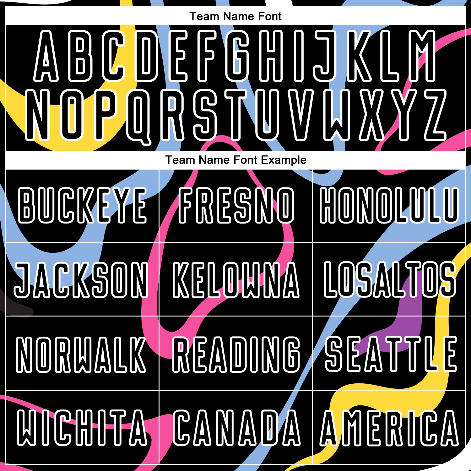 Personalized Black White Fluid Shapes Sublimation Soccer Uniform Jersey Team Custom Name and Number Custom Name Number Soccer Jersey - Personalized Black White Fluid Shapes Sublimation Team Uniform Personalized Black White - Image 5