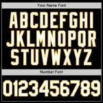Personalized Authentic Black White Gold Throwback Baseball Jersey Personalized Black White-Gold Authentic Throwback Baseball