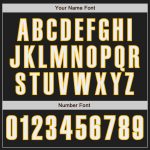 Custom Black White Gold Baseball Jersey for Men, Women, Kids - Personalized Sports Apparel Personalized Black White-Gold