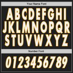 Personalized Black White Gold Baseball Jersey for Men and Women - Custom Team Apparel Personalized Black White-Gold Baseball