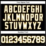 Personalized Authentic Throwback Baseball Jersey - Black White Gold Mesh Design Personalized Black White-Gold Mesh Authentic