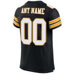 Custom Black White Gold Mesh Football Jersey - Personalized Sports Apparel Personalized Black White-Gold Mesh Football Jersey