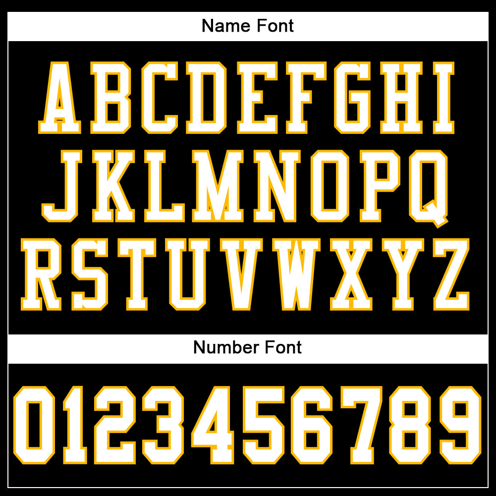 Custom Black White Gold Mesh Football Jersey - Personalized Athletic Apparel 4 Personalized Black White-Gold Mesh Football - Image 4