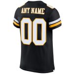Personalized Black and Gold Mesh Football Jersey for Men and Women - Customizable Team Apparel Personalized Black White-Gold