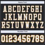 Personalized Black and Gold Mesh Football Jersey for Men and Women - Customizable Team Apparel Personalized Black White-Gold