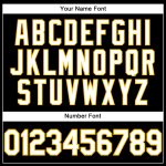 Personalized Performance T-Shirt in Black and White Gold - Customizable Tee for Men and Women Personalized Black White-Gold