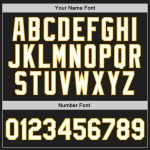 Personalized Throwback Basketball Jersey in Black and White-Gold Personalized Black White-Gold Throwback Basketball Jersey