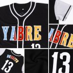 Personalized Black Gold Two Tone Baseball Jersey for Men and Women Personalized Black White-Gold Two Tone Baseball Jersey