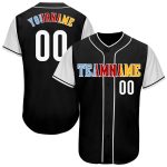 Personalized Black Gold Two Tone Baseball Jersey for Men and Women Personalized Black White-Gold Two Tone Baseball Jersey