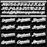 Custom Baseball Jersey with Personalized Name and Number, Black White Gray Arm Shapes, Authentic Team Jersey Personalized