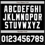Custom Baseball Jersey with Personalized Name and Number, Black White Gray Arm Shapes, Authentic Team Jersey Personalized