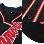 Personalized Baseball Jersey - Black White Gray Color, Customizable Design, Size 4 Personalized Black White-Gray Baseball