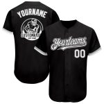 Personalized Black White Gray Baseball Jersey - Custom Sports Apparel 62 Personalized Black White-Gray Baseball Jersey 62