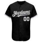 Personalized Baseball Jersey Black White Gray - Custom Team Apparel 65 Personalized Black White-Gray Baseball Jersey 65