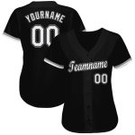 Custom Black White Gray Baseball Jersey - Personalized Sports Apparel for Men and Women Personalized Black White-Gray Baseball