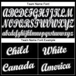 Custom Personalized Baseball Jersey with Name and Number in Black White Gray Personalized Black White-Gray Baseball Jersey