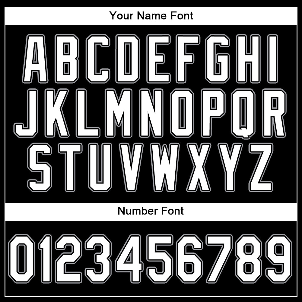 Personalized Black White-Gray Baseball Jersey Team Custom Name and Number Custom Personalized Baseball Jersey with Name and Number in Black White Gray Personalized Black White-Gray Baseball Jersey - Image 5