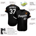 Custom Personalized Baseball Jersey with Name and Number in Black White Gray Personalized Black White-Gray Baseball Jersey