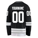 Custom Black White Gray Hockey Jersey - Personalized Sports Apparel for Fans Personalized Black White-Gray Hockey Jersey