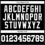 Custom Team Name Number Long Sleeve Performance T-Shirt - Personalized Black White-Gray Design Personalized Black White-Gray
