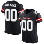 Custom Team Name Number Personalized Black White Gray Mesh Authentic Football Jersey Personalized Black White-Gray Mesh Authentic