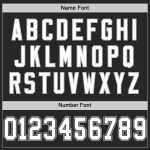 Personalized Authentic Throwback Football Jersey in Black White-Gray Mesh Personalized Black White-Gray Mesh Authentic Throwback