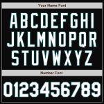 Personalized Varsity Letterman Jacket in Black White Gray Midnight Green - Full-Snap Bomber Style Personalized Black White