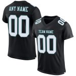 Custom Midnight Green Mesh Football Jersey with Personalized Name and Number - Black White Gray Authentic Team Gear Personalized