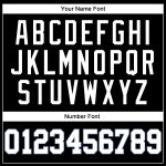 Personalized Throwback Basketball Jersey - Black White Gray Navy Color Options Personalized Black White Gray-Navy Throwback