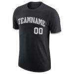Personalized Performance T-Shirt in Black, White, Gray - Custom Design Apparel Personalized Black White-Gray Performance