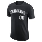 Personalized Black Gray White Performance T-Shirt for Men Women 3 Personalized Black White-Gray Performance T-Shirt 3