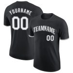 Personalized Black Gray White Performance T-Shirt for Men Women 3 Personalized Black White-Gray Performance T-Shirt 3
