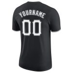 Custom Black White-Gray Performance T-Shirt for Active Lifestyle Personalized Black White-Gray Performance T-Shirt